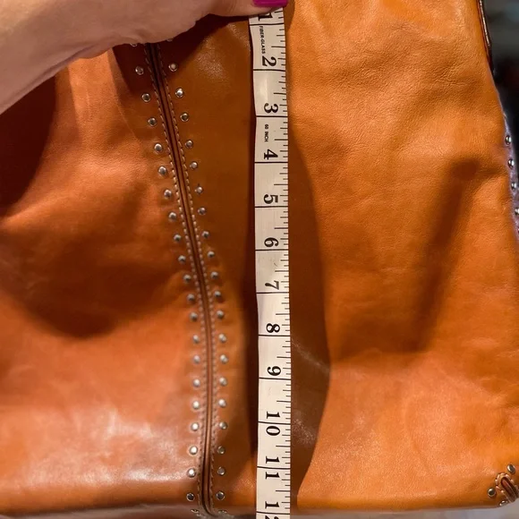 Michael Kors Astor Studded Shoulder Handbag USED - Picture 6 of 16